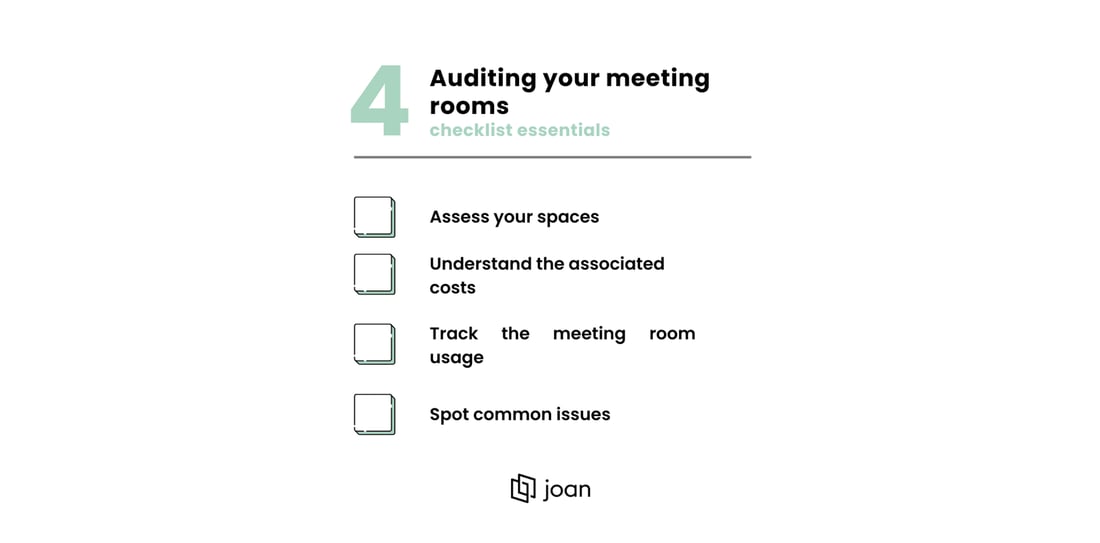 Four auditing essentials for meeting rooms - Joan Workplace